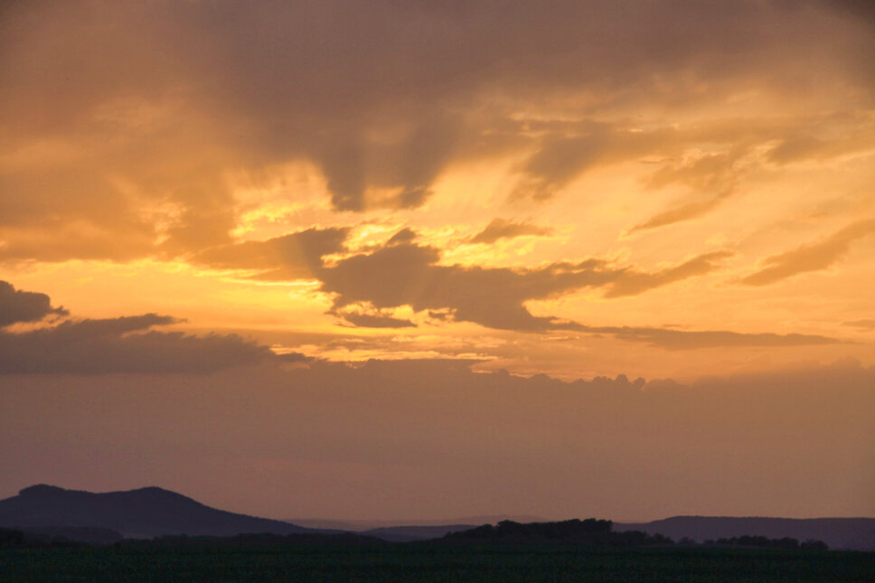 Abendhimmel über Günterode TS © www.heiligenstadt.net